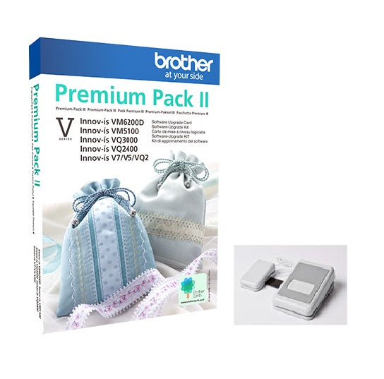 Paquete de software BROTHER SAVUPGBNDLE2 V Series Premium Upgrade Pack II y pedalera multifunción 