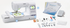 image of the brother se1900 seven by five sewing and embroidery machine and some of the included accessories