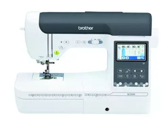 front facing image of the Brother se2000 seven by five sewing and embroidery machine
