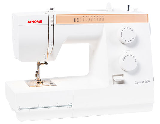 angled image of the Janome Sewist S709 Sewing Machine