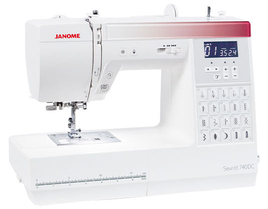 angled image of the Janome Sewist 740DC Sewing Machine