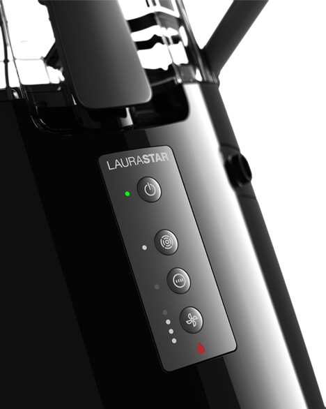 close up image of the Laurastar Smart U Ironing System buttons