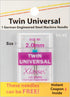 Klasse Twin Universal Sewing Machine Needles - Size 2.0