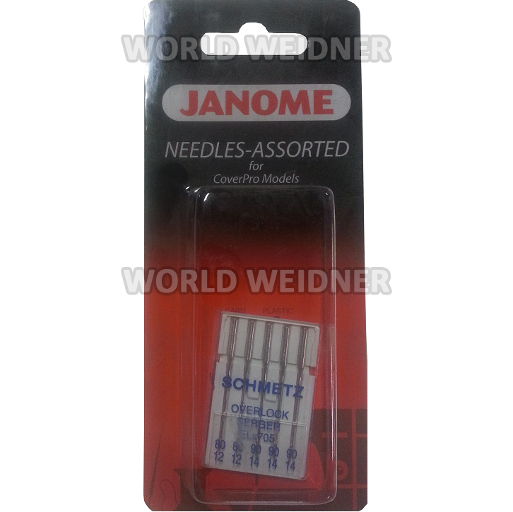 Janome ELX705 Needles for CoverPro Models (Assorted Sizes)