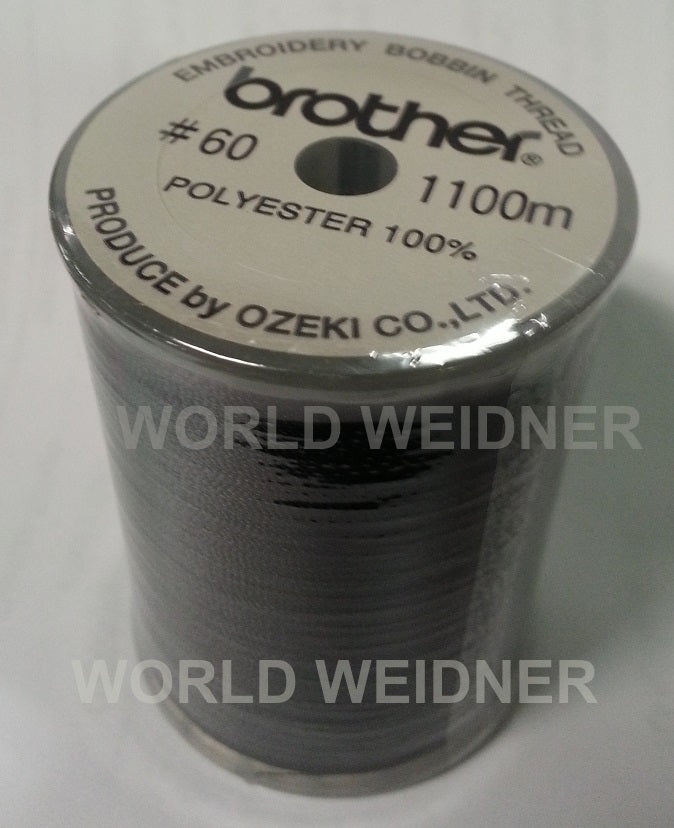 Brother SAEBT999 Black Embroidery Bobbin Thread 1100 yards/60 Weight