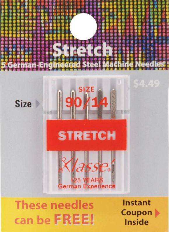Klasse Stretch Sewing Machine Needles Size 90/14